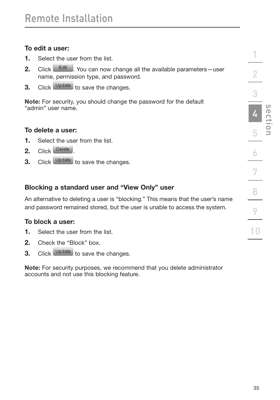 Remote installation | Belkin Omniview SMB KVM-over-IP Switch F1DP108G User Manual | Page 38 / 84