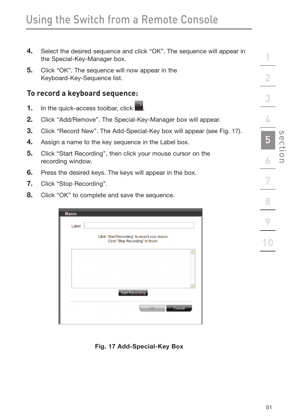 Using the switch from a remote console | Belkin Omniview SMB KVM-over-IP Switch F1DP108G User Manual | Page 54 / 84