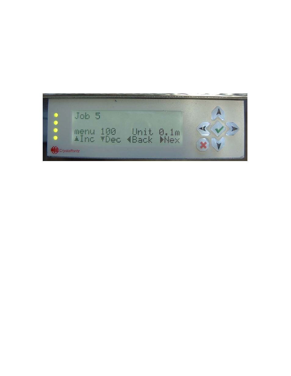 Job selection screen | GBC Auto 50 MBM Crease User Manual | Page 18 / 21