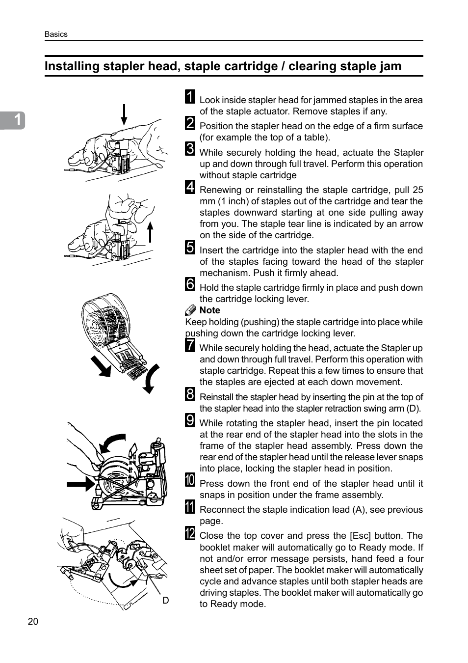 GBC BM 200 Bookmaker User Manual | Page 20 / 52