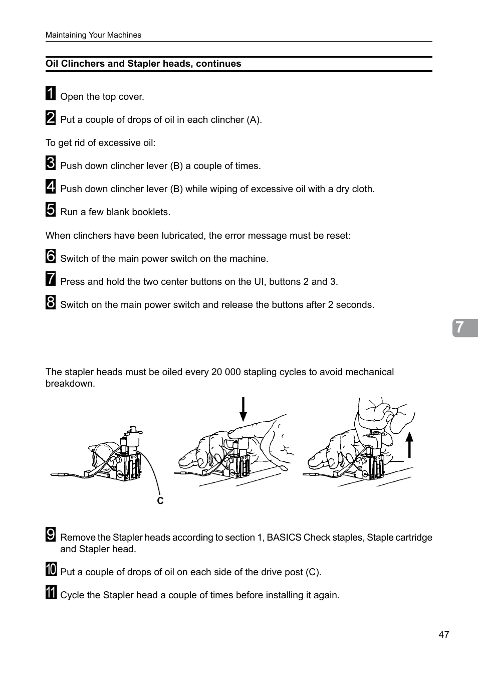 GBC BM 200 Bookmaker User Manual | Page 47 / 52