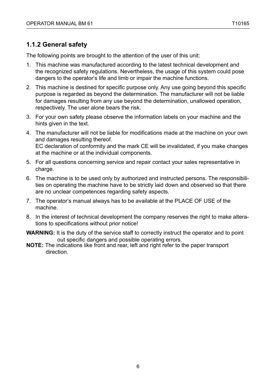 GBC 61 Plackmatic Bookmaker User Manual | Page 6 / 28