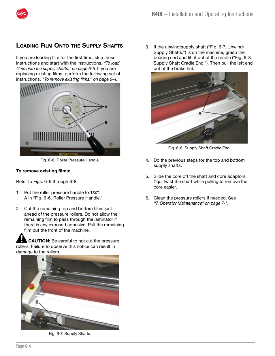 640t – installation and operating instructions | GBC 640T Laminator User Manual | Page 24 / 36