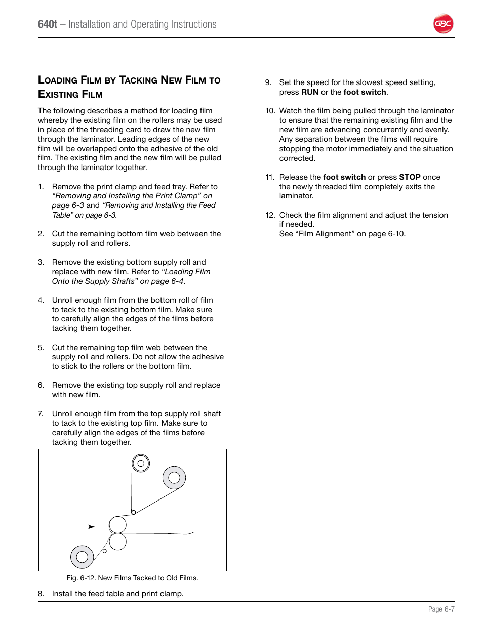640t – installation and operating instructions l | GBC 640T Laminator User Manual | Page 27 / 36