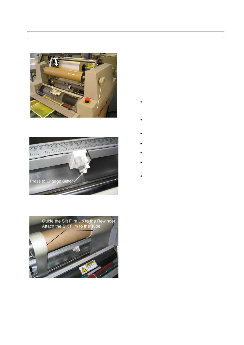 Slitting film, Gbc 620os operation manual | GBC 620OS User Manual | Page 18 / 23