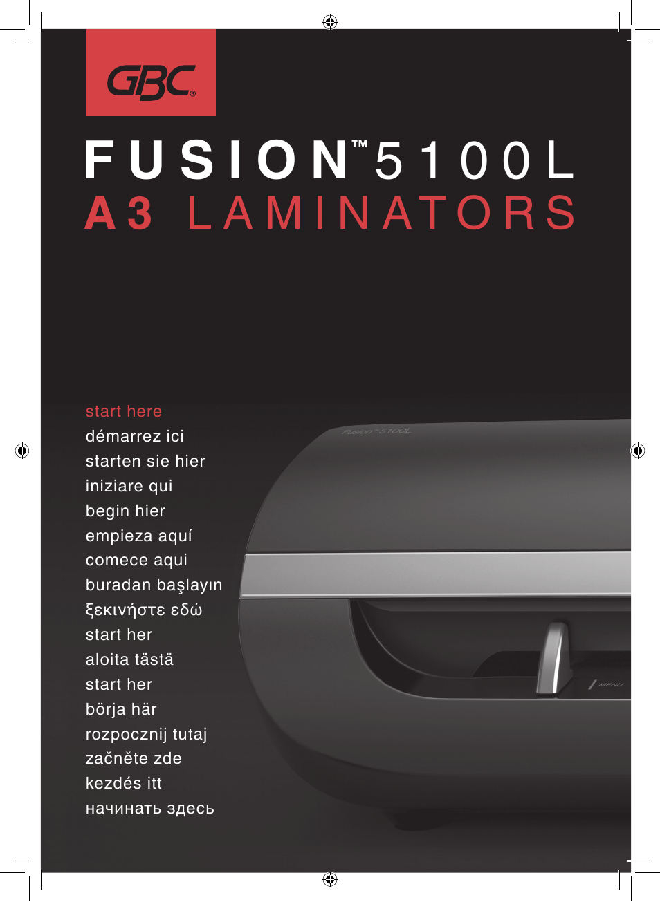 GBC 5100 Fusion Laminator User Manual | 144 pages