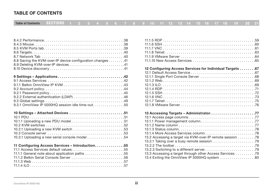 Belkin OmniViewIP 5000HQ User Manual | Page 3 / 109