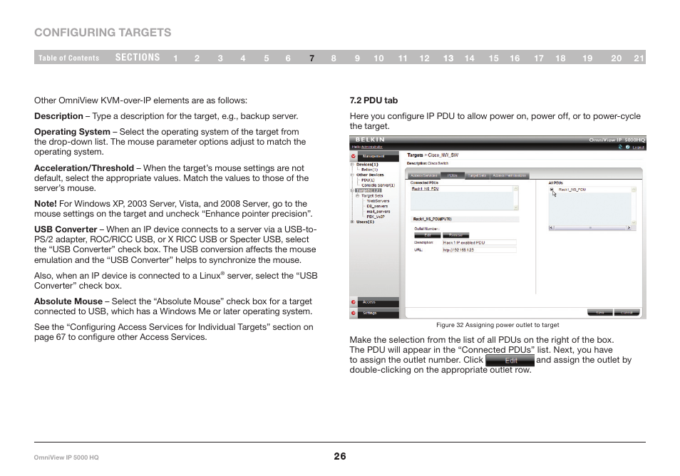 2 pdu tab | Belkin OmniViewIP 5000HQ User Manual | Page 30 / 109