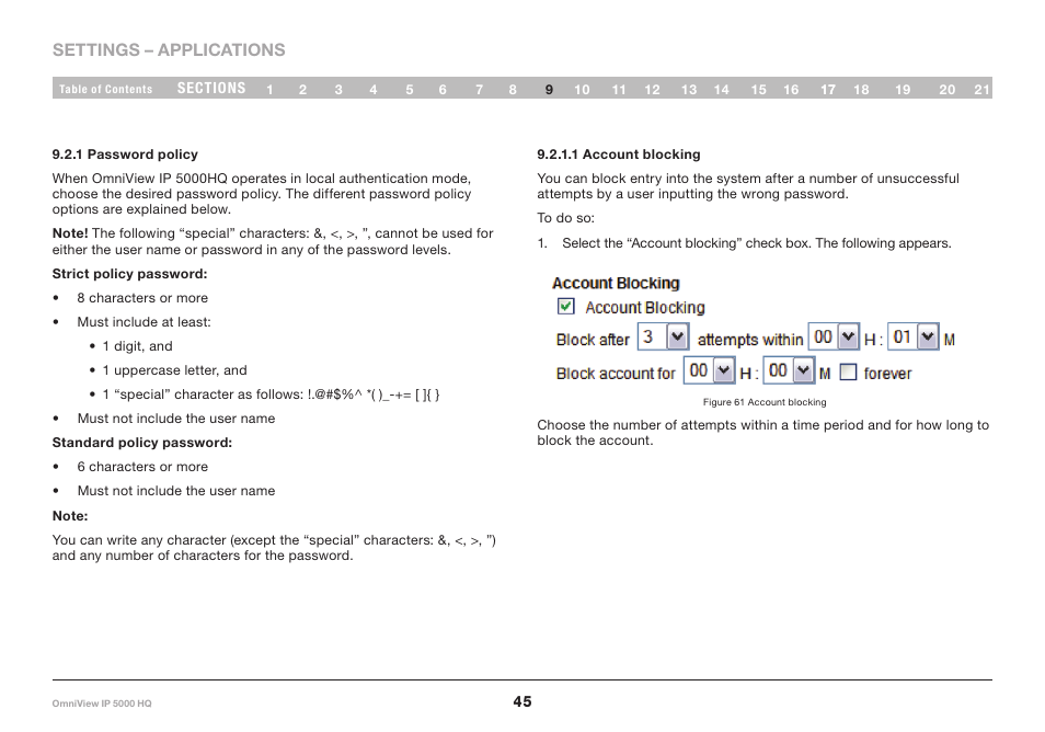 1 password policy | Belkin OmniViewIP 5000HQ User Manual | Page 49 / 109