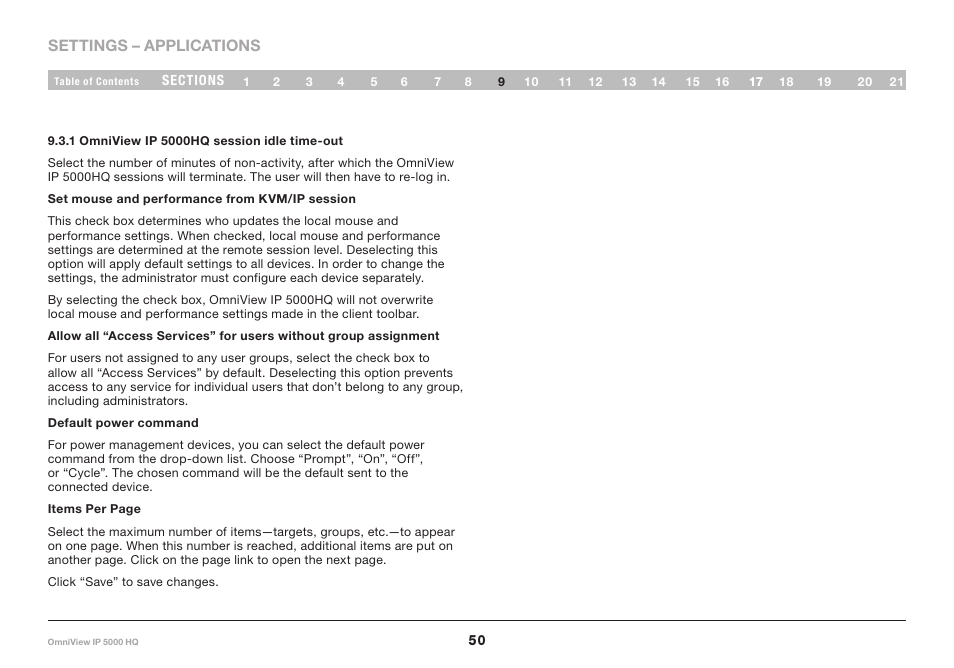 1 omniview ip 5000hq session idle time-out | Belkin OmniViewIP 5000HQ User Manual | Page 54 / 109