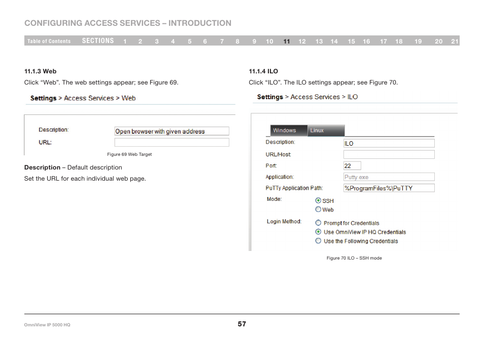 3 web, 4 ilo | Belkin OmniViewIP 5000HQ User Manual | Page 61 / 109
