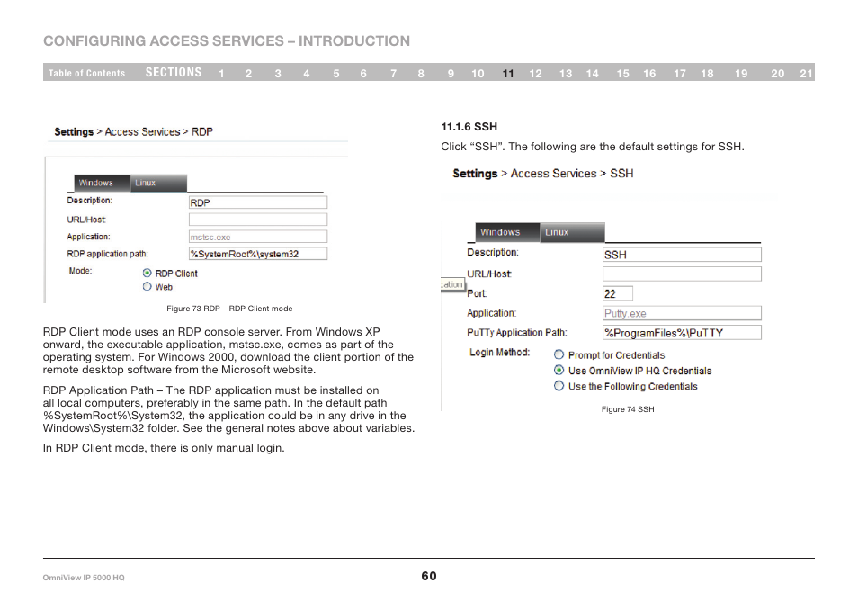 6 ssh | Belkin OmniViewIP 5000HQ User Manual | Page 64 / 109
