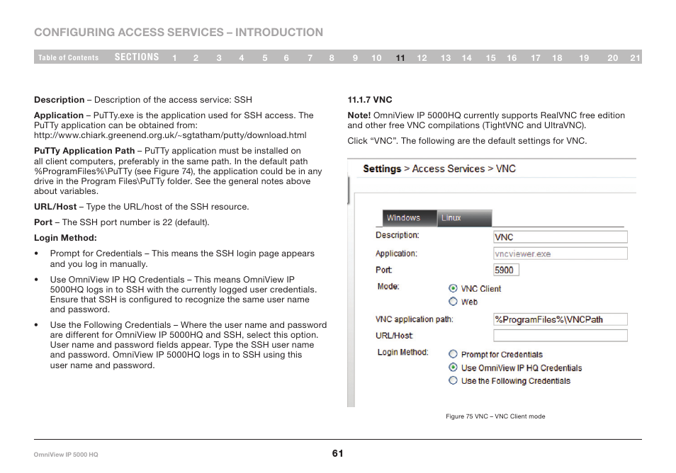 7 vnc | Belkin OmniViewIP 5000HQ User Manual | Page 65 / 109