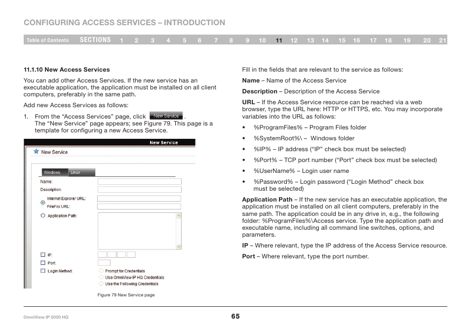 10 new access services | Belkin OmniViewIP 5000HQ User Manual | Page 69 / 109