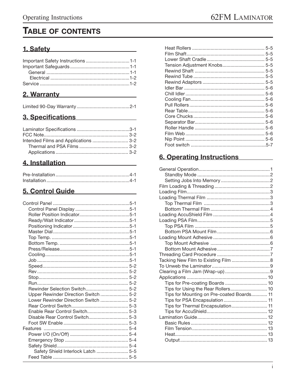 GBC 62fm User Manual | Page 3 / 40