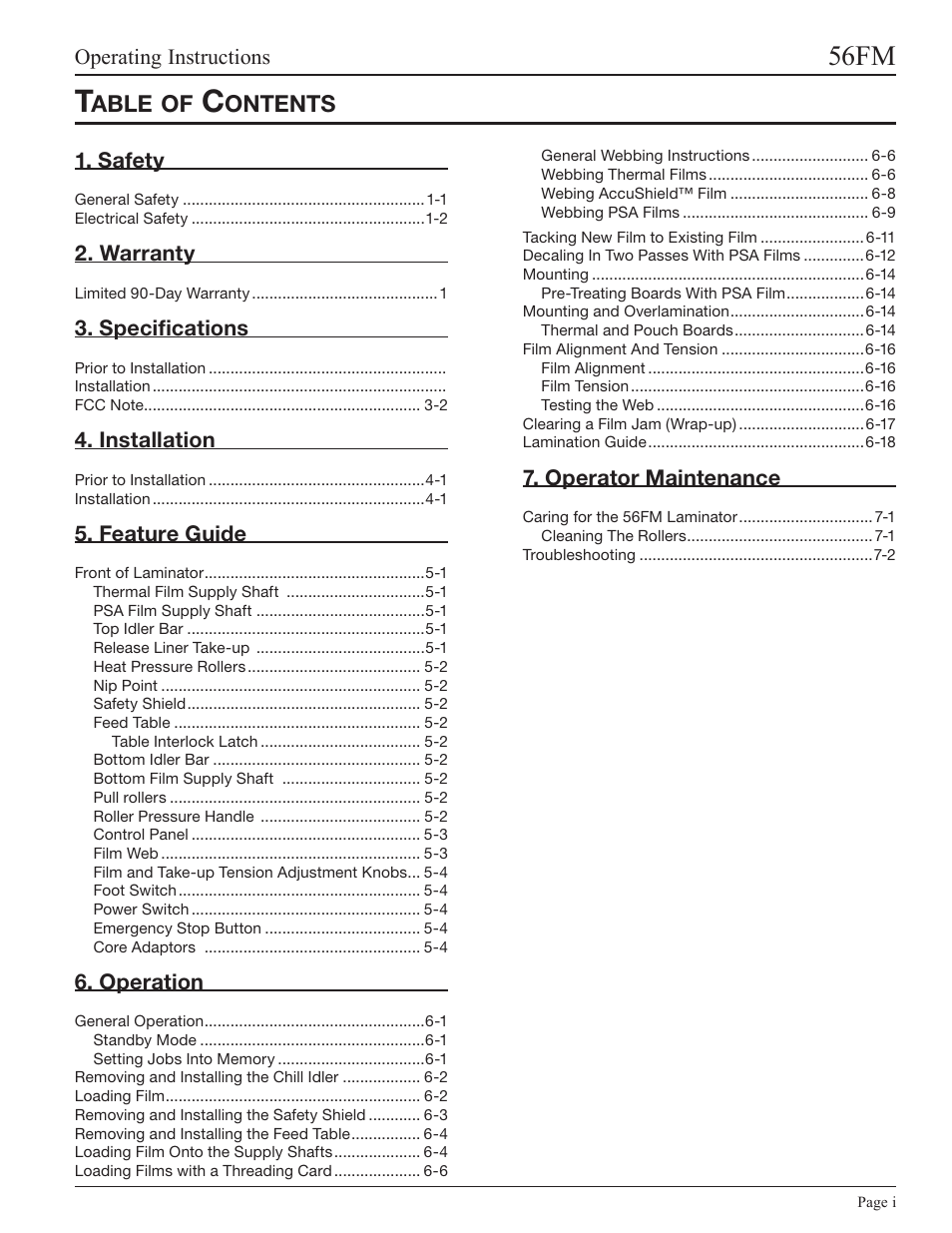 GBC 56FM User Manual | Page 3 / 40