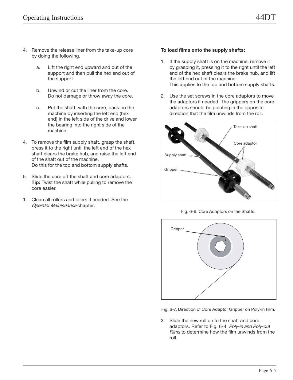 44dt, Operating instructions | GBC 44DT User Manual | Page 21 / 36