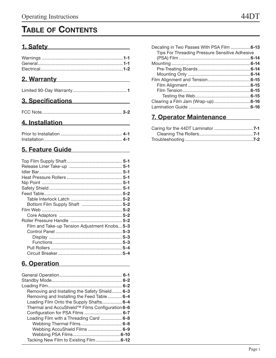 GBC 44DT User Manual | Page 3 / 36
