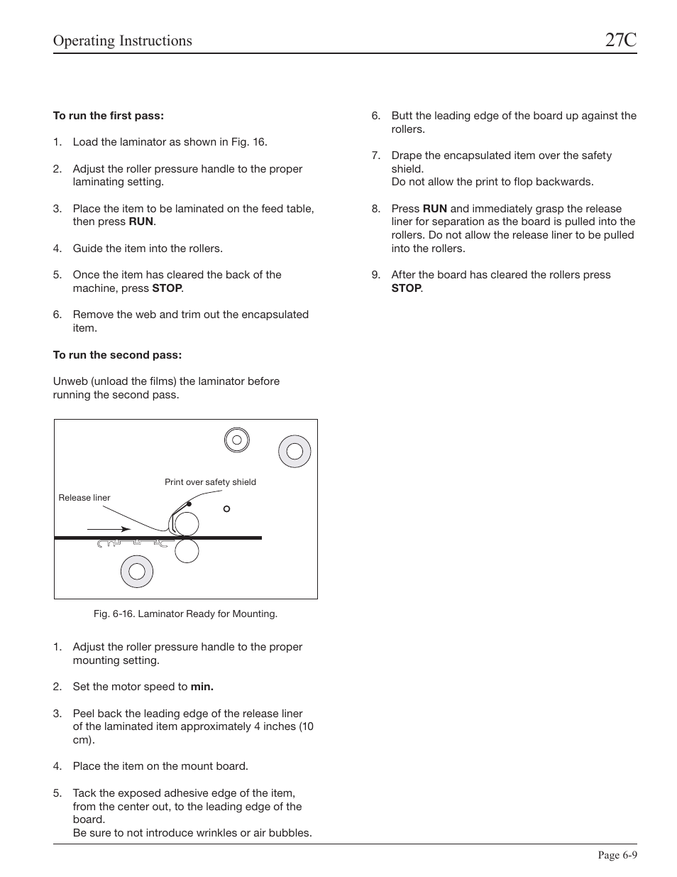 Operating instructions | GBC 27C User Manual | Page 25 / 32