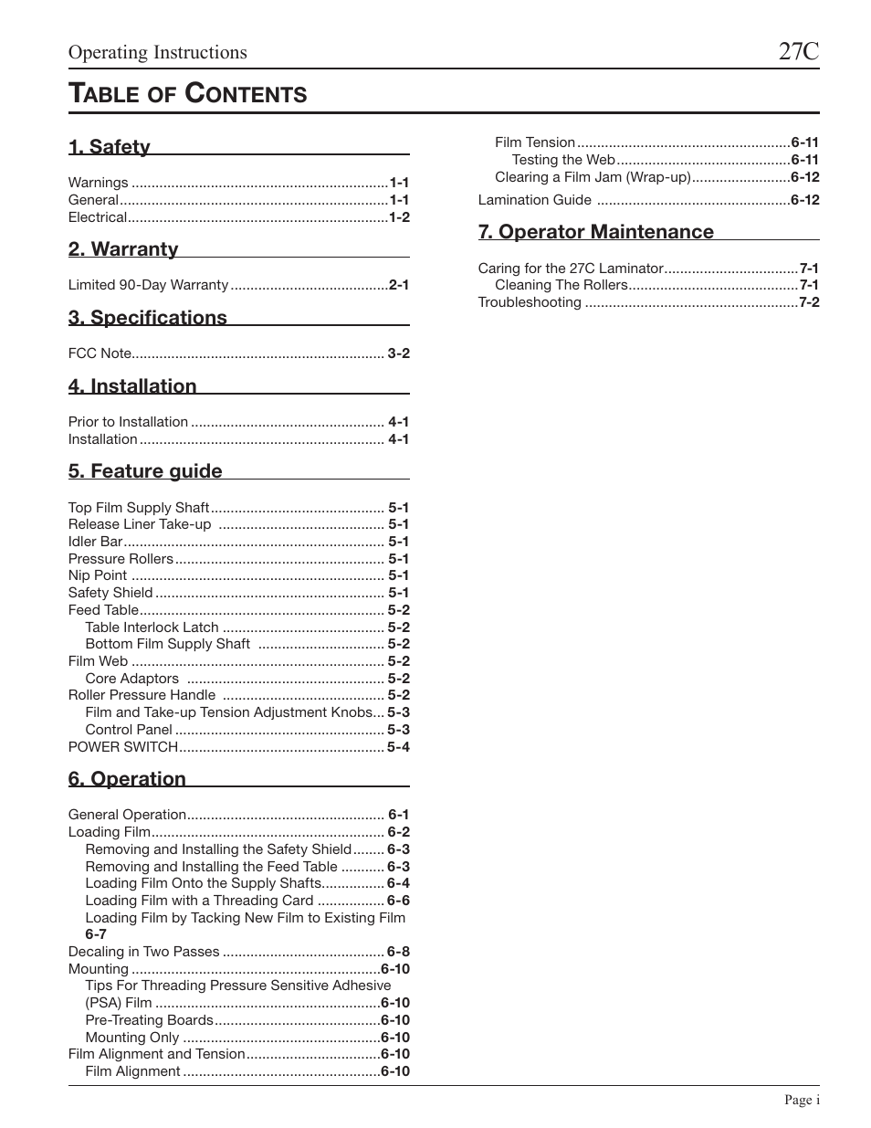 GBC 27C User Manual | Page 3 / 32