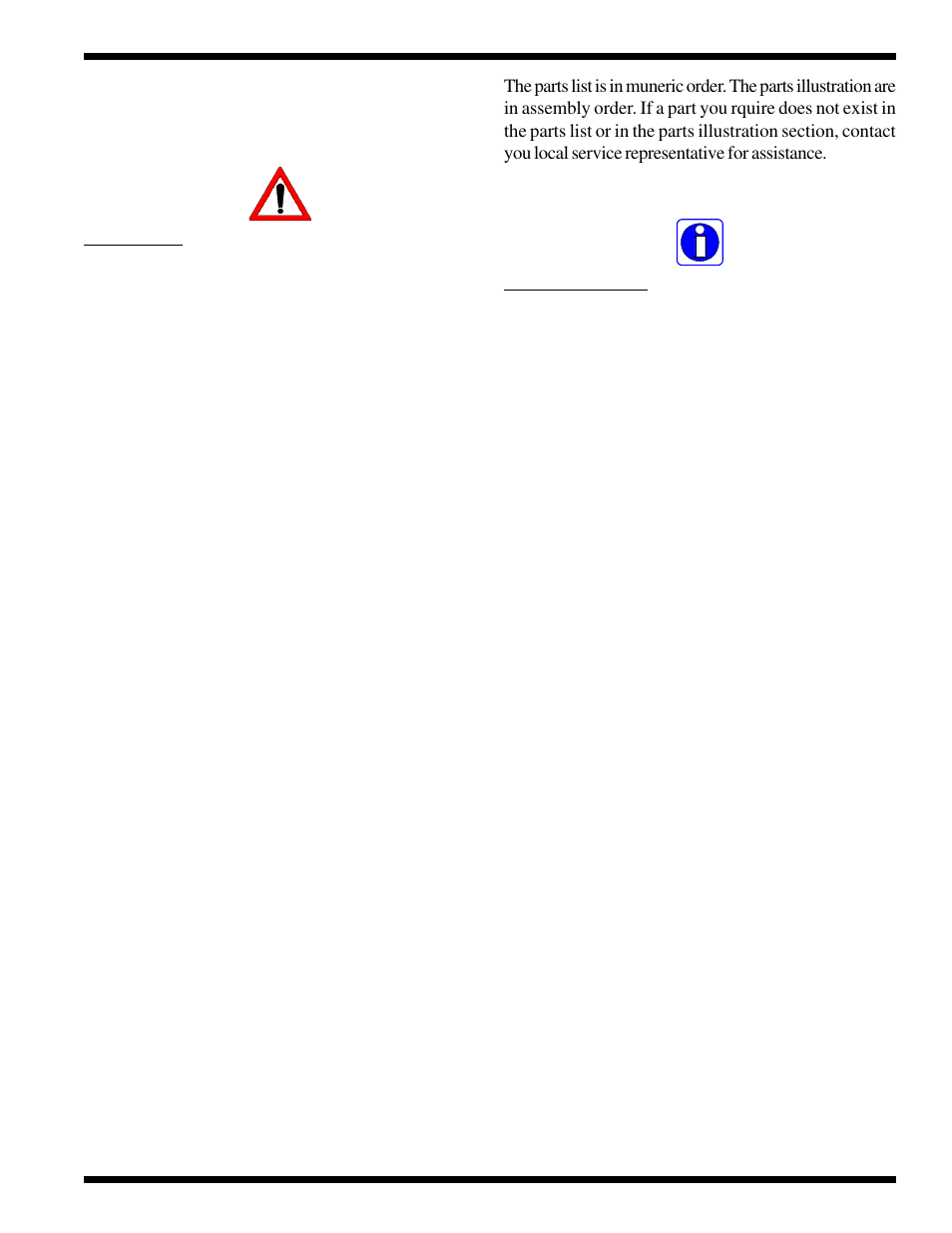 0 parts list, 0 illustrated parts | GBC 25e User Manual | Page 33 / 48