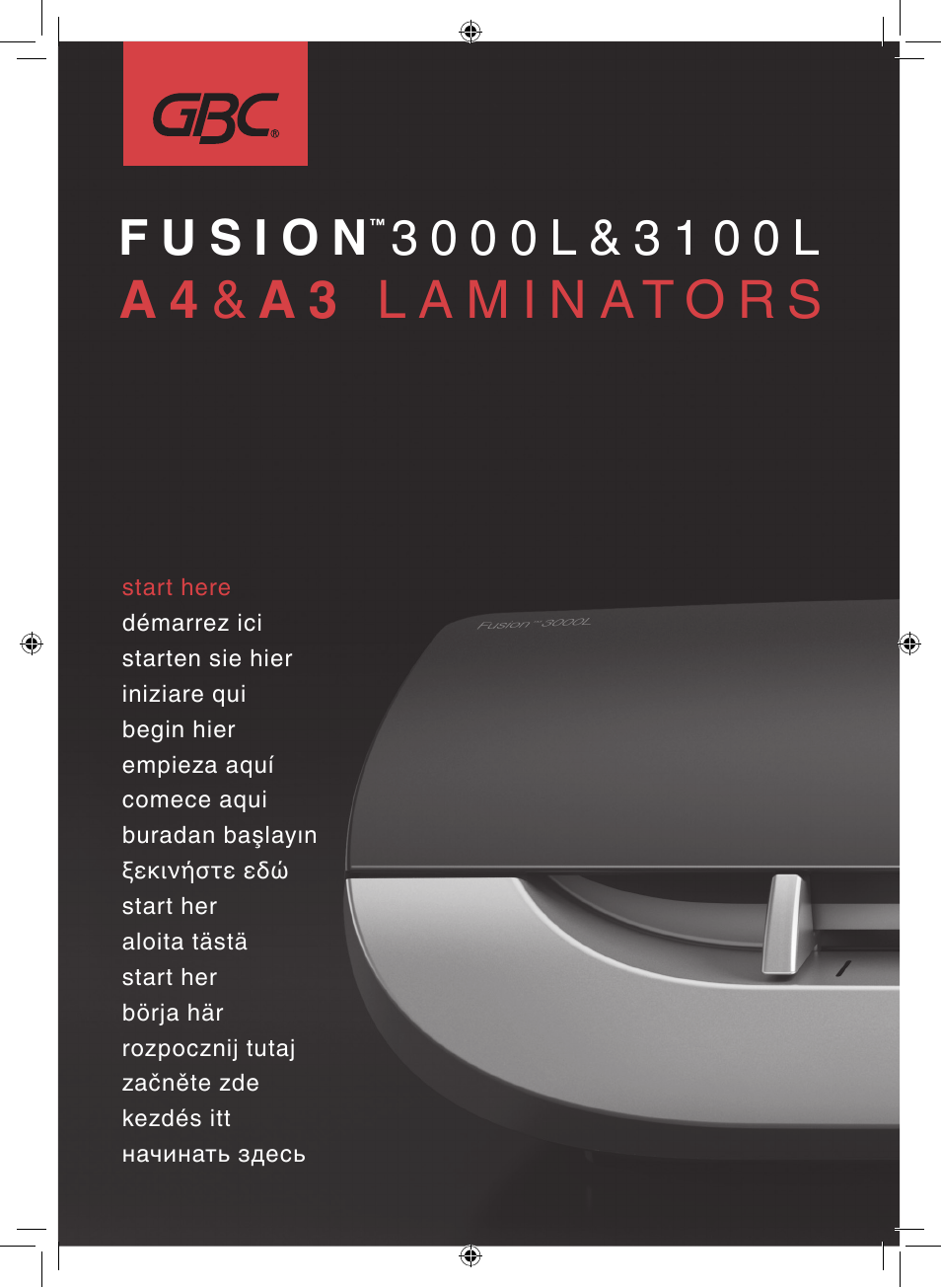 GBC 3100L EU Fusion User Manual | 108 pages