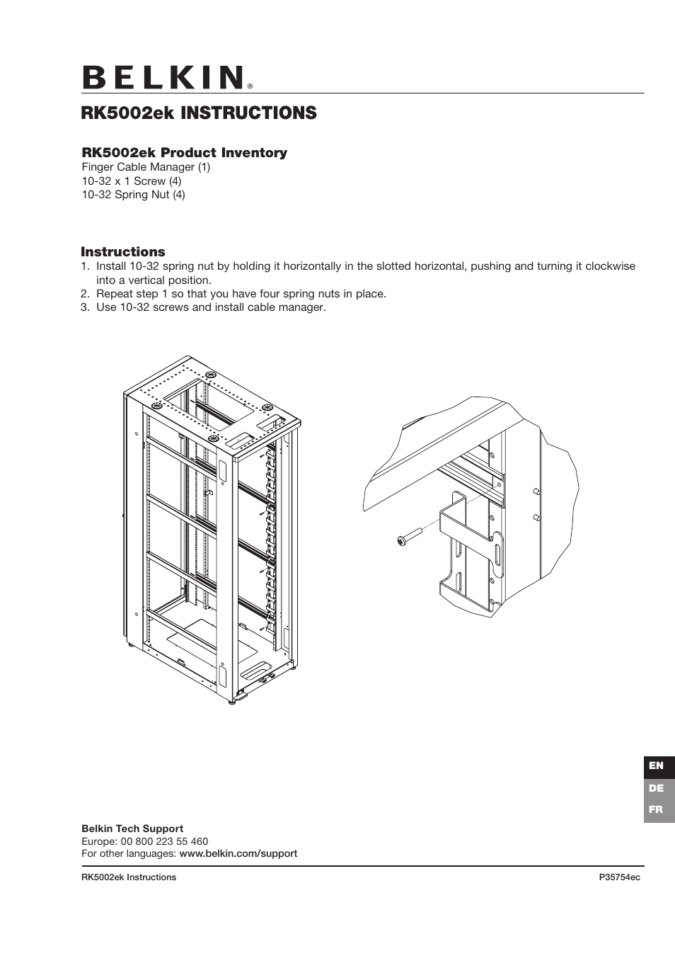 Belkin RK5002ek User Manual | 4 pages