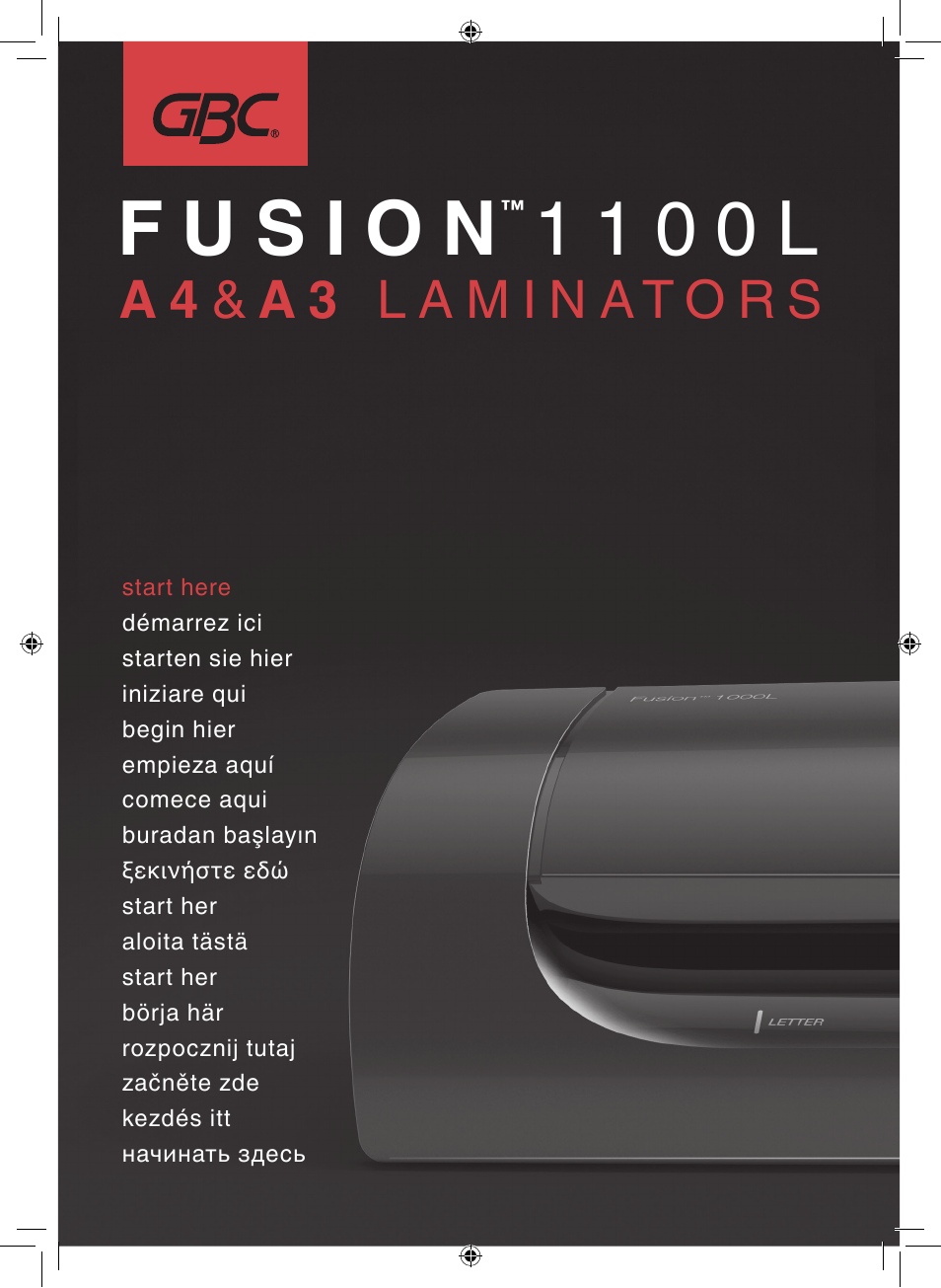 GBC 1100L EU Fusion User Manual | 76 pages