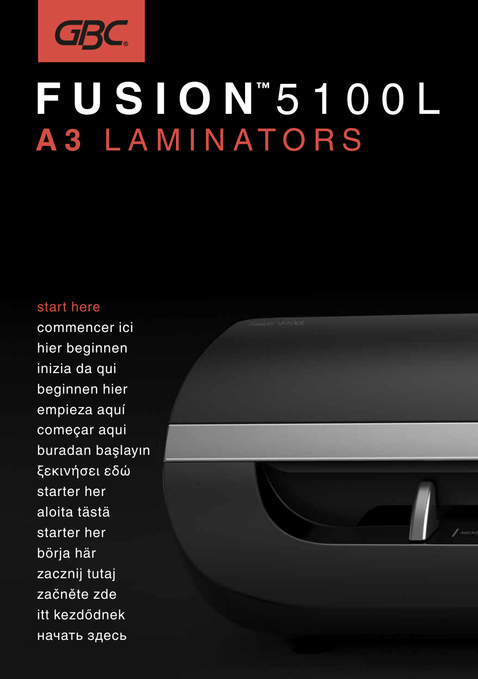 GBC 5100L Fusion Swingline User Manual | 12 pages