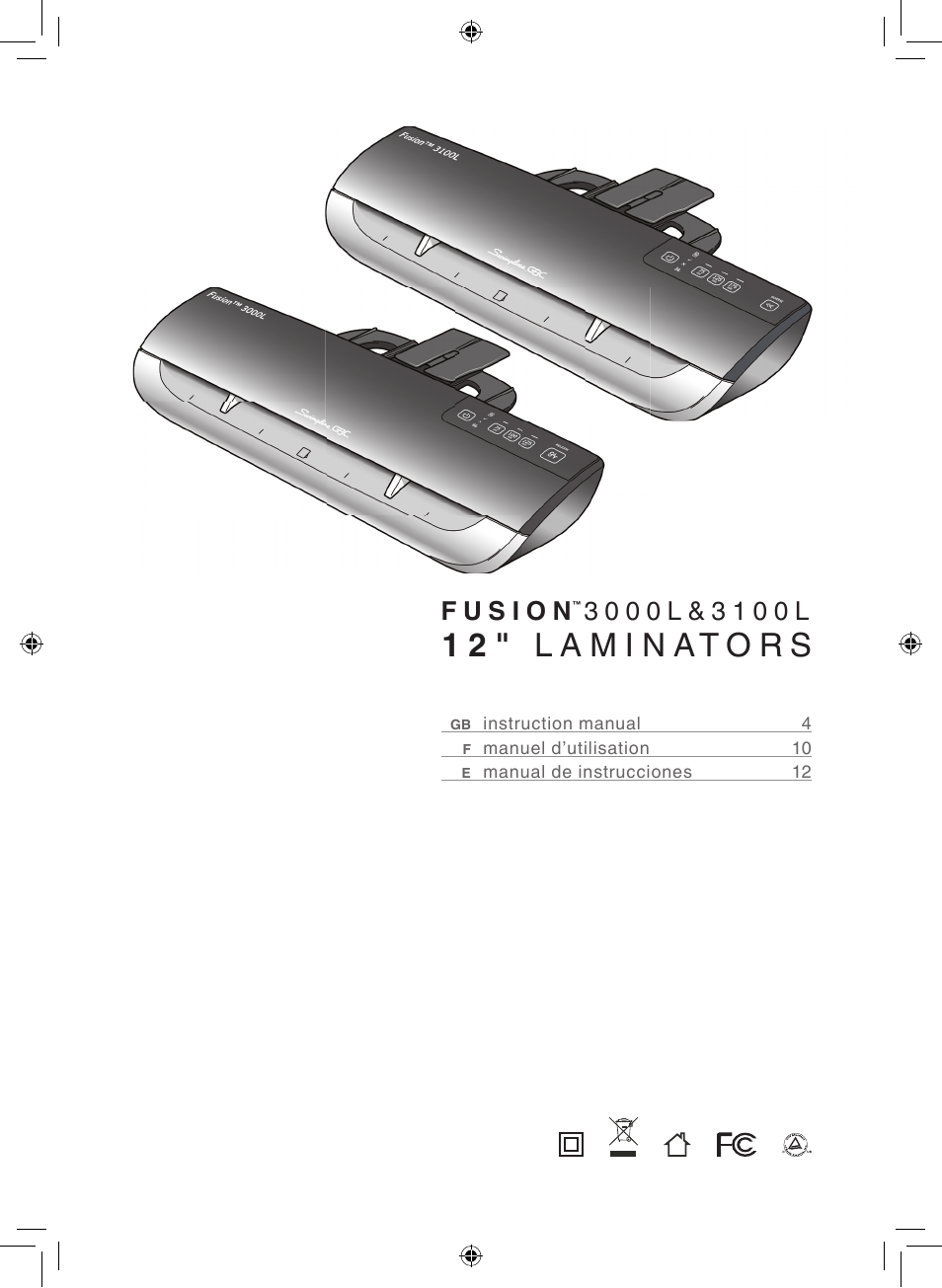 GBC 3100L Fusion Swingline User Manual | Page 3 / 28