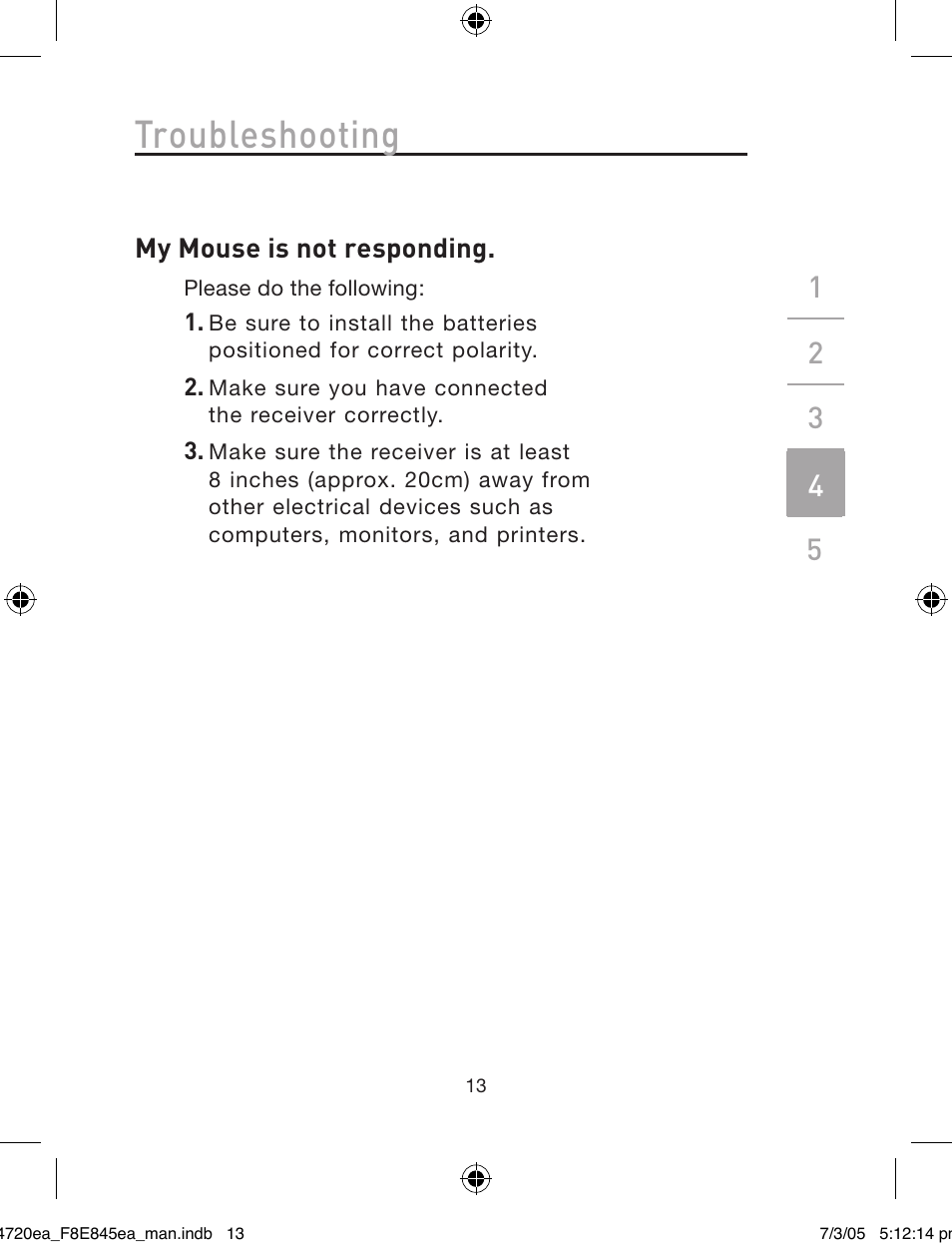 Troubleshooting | Belkin F8E845ea User Manual | Page 17 / 100