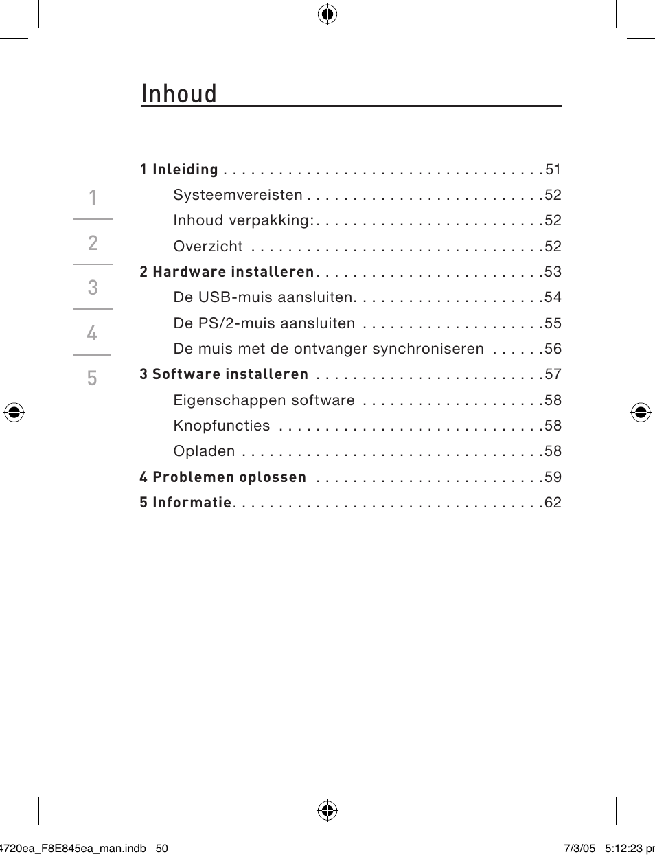 Inhoud | Belkin F8E845ea User Manual | Page 54 / 100