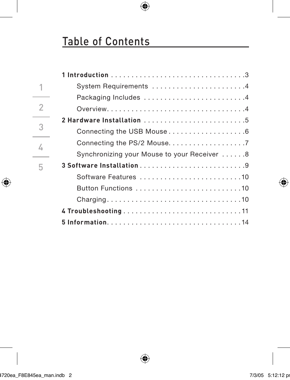 Belkin F8E845ea User Manual | Page 6 / 100