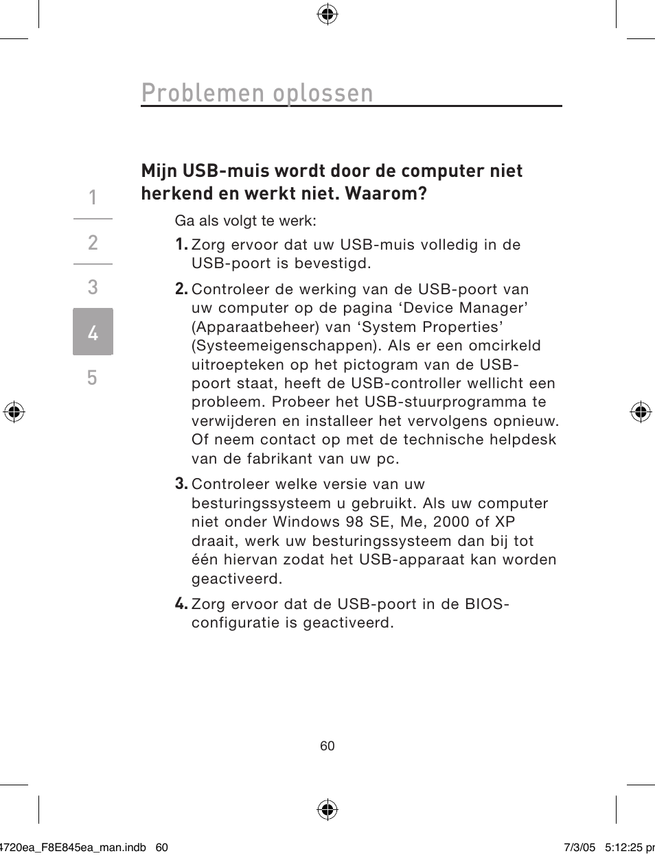 Problemen oplossen | Belkin F8E845ea User Manual | Page 64 / 100