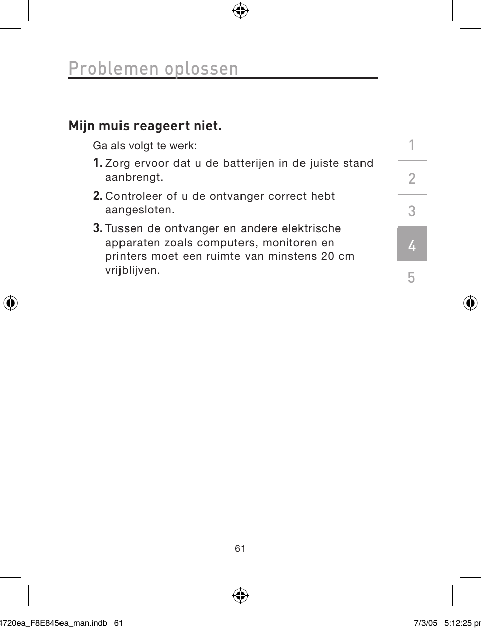 Problemen oplossen | Belkin F8E845ea User Manual | Page 65 / 100