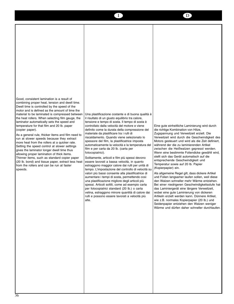 GBC 65-1 Ultima User Manual | Page 40 / 75