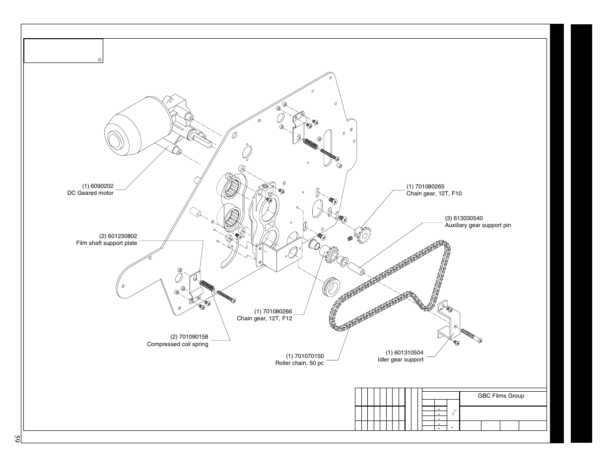 Gbc films group | GBC 65-1 Ultima User Manual | Page 63 / 75