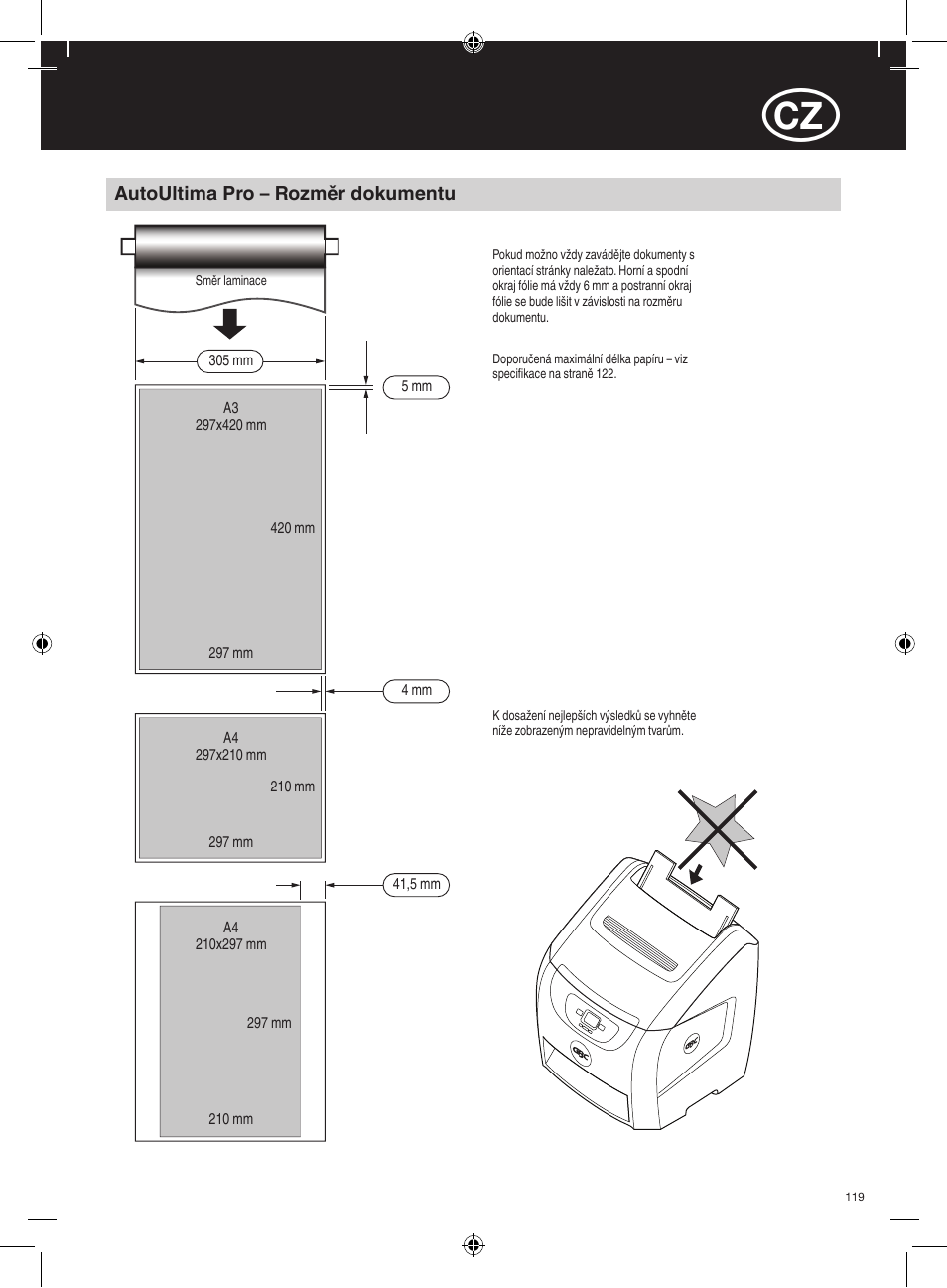 GBC AutoUltima Pro Laminator User Manual | Page 119 / 150