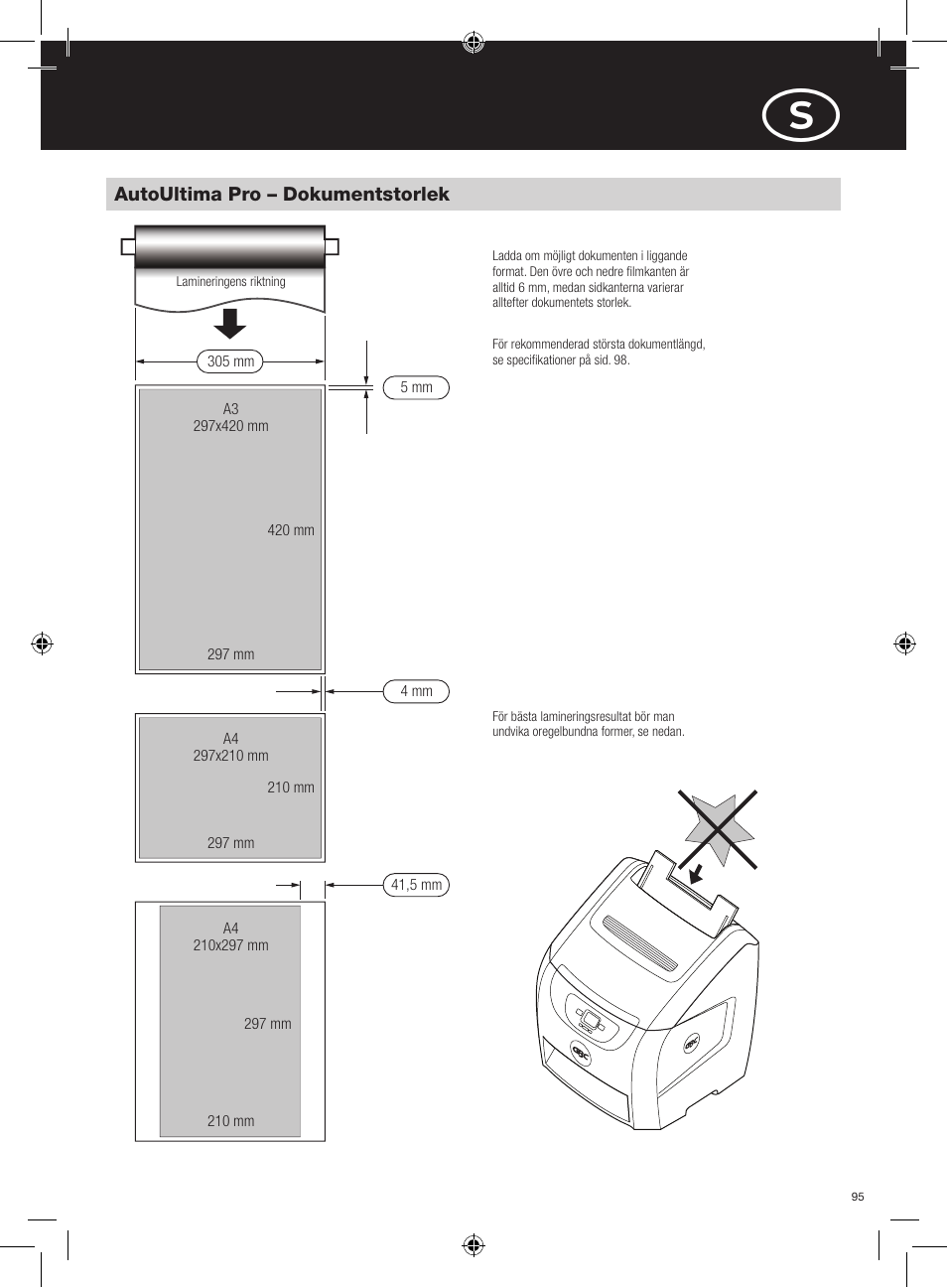 GBC AutoUltima Pro Laminator User Manual | Page 95 / 150