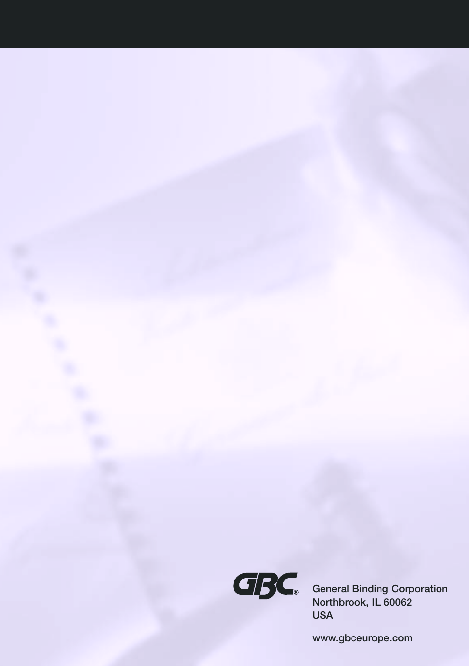 GBC H400 User Manual | Page 28 / 28