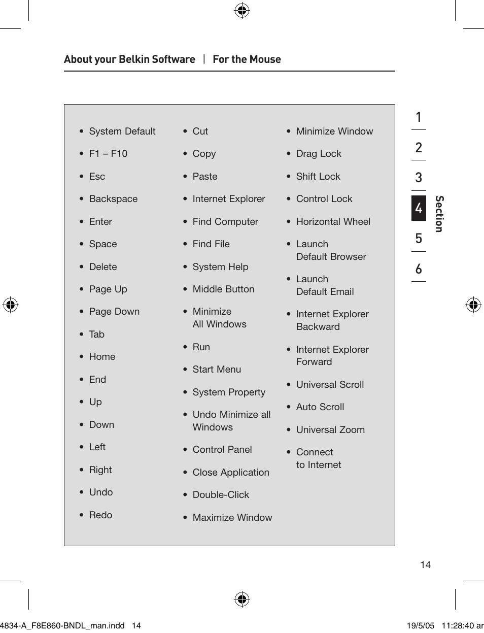 Belkin Wireless Desktop 280 F8E860-BNDL User Manual | Page 17 / 21