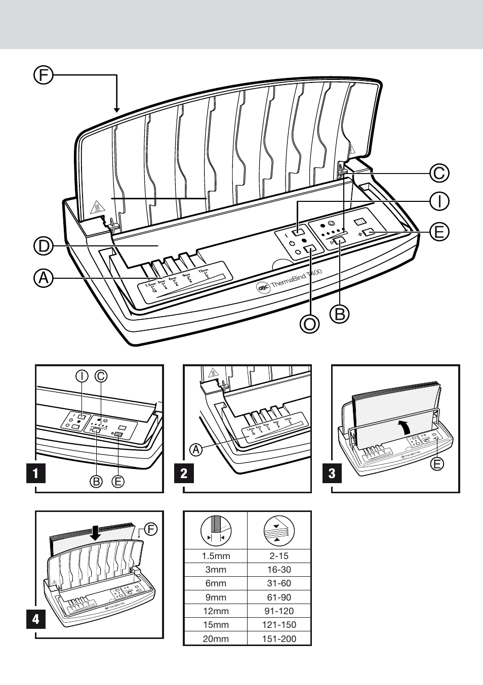 GBC T400 Thermal Binder User Manual | Page 3 / 38