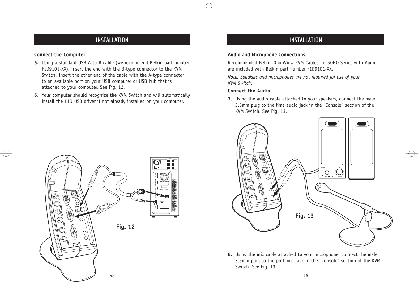 Installation | Belkin F1DS102P User Manual | Page 11 / 20