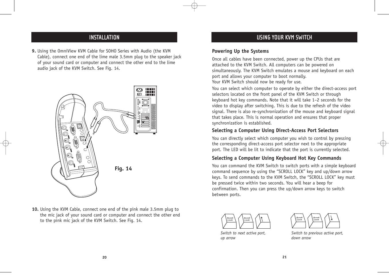 Installation, Using your kvm switch | Belkin F1DS102P User Manual | Page 12 / 20