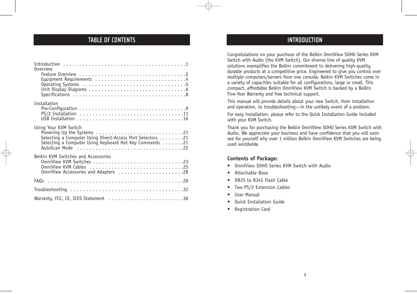 Belkin F1DS102P User Manual | Page 2 / 20