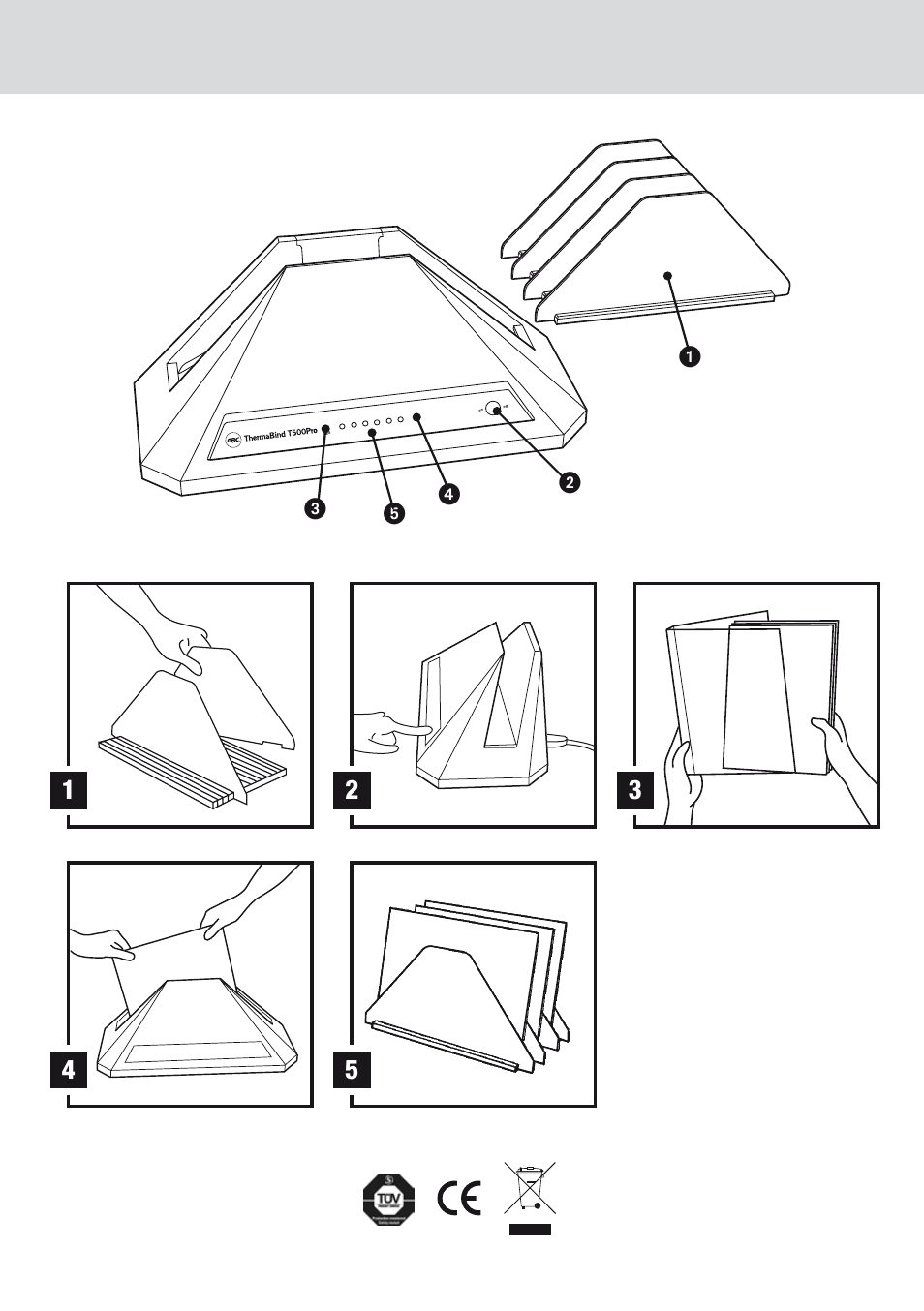 GBC T500Pro Thermal Bind User Manual | Page 3 / 38