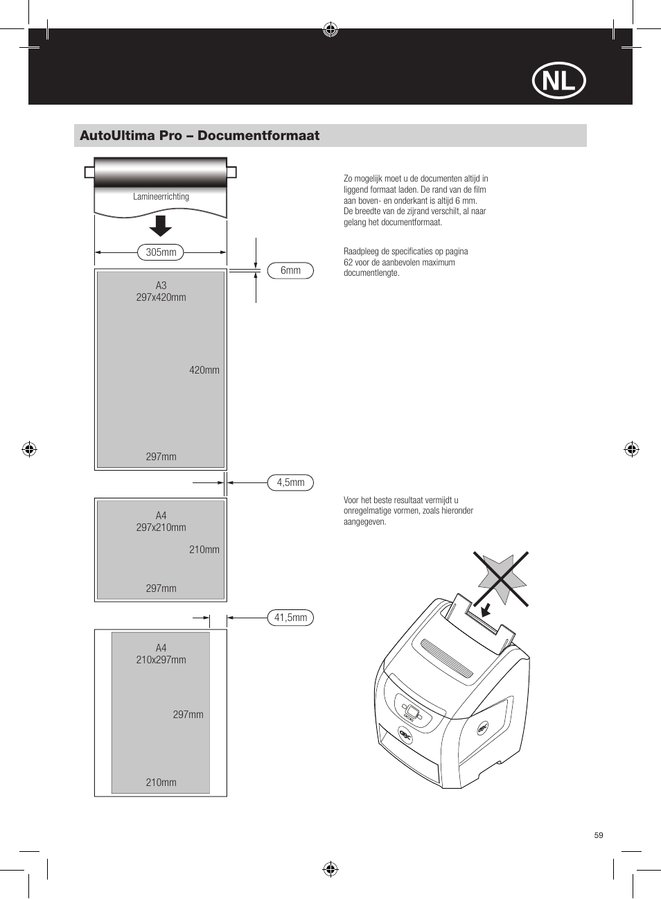 GBC AutoUltima Pro HiRes User Manual | Page 59 / 150