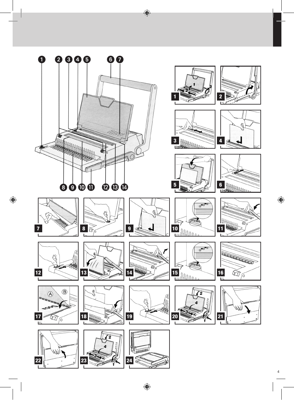 GBC 420 MultiBind User Manual | Page 3 / 74