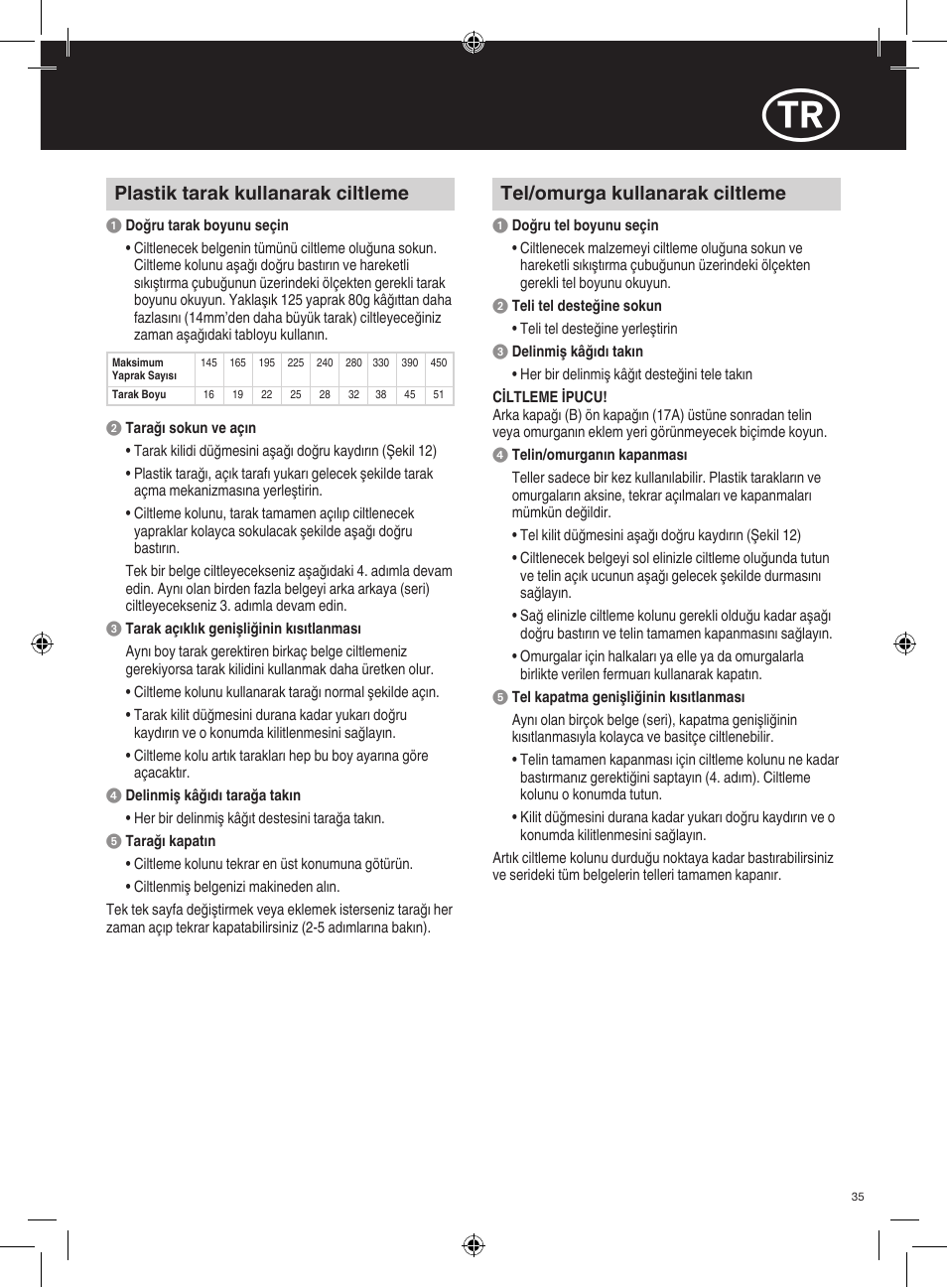 GBC 420 MultiBind User Manual | Page 35 / 74