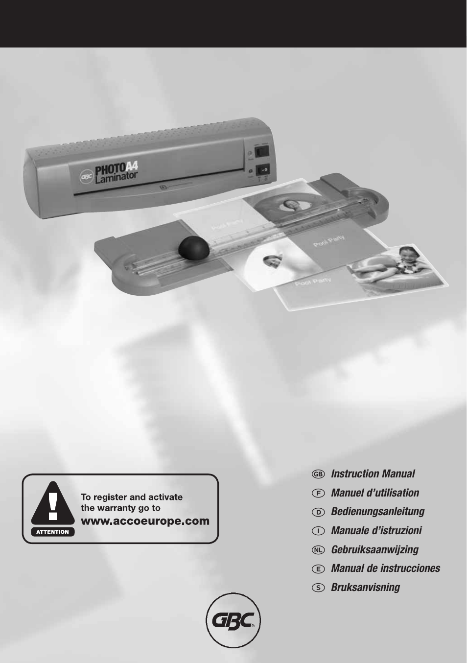 GBC Photo Laminator and Trimmer User Manual | 18 pages